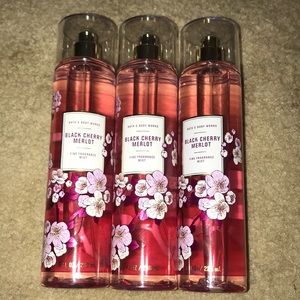 Set of 3 black cherry merlot fine fragrance mists